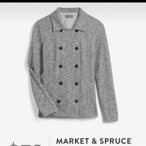 (NWT) Market & Spruce Tavira Double Breasted Knit Jacket (Stitch Fix)